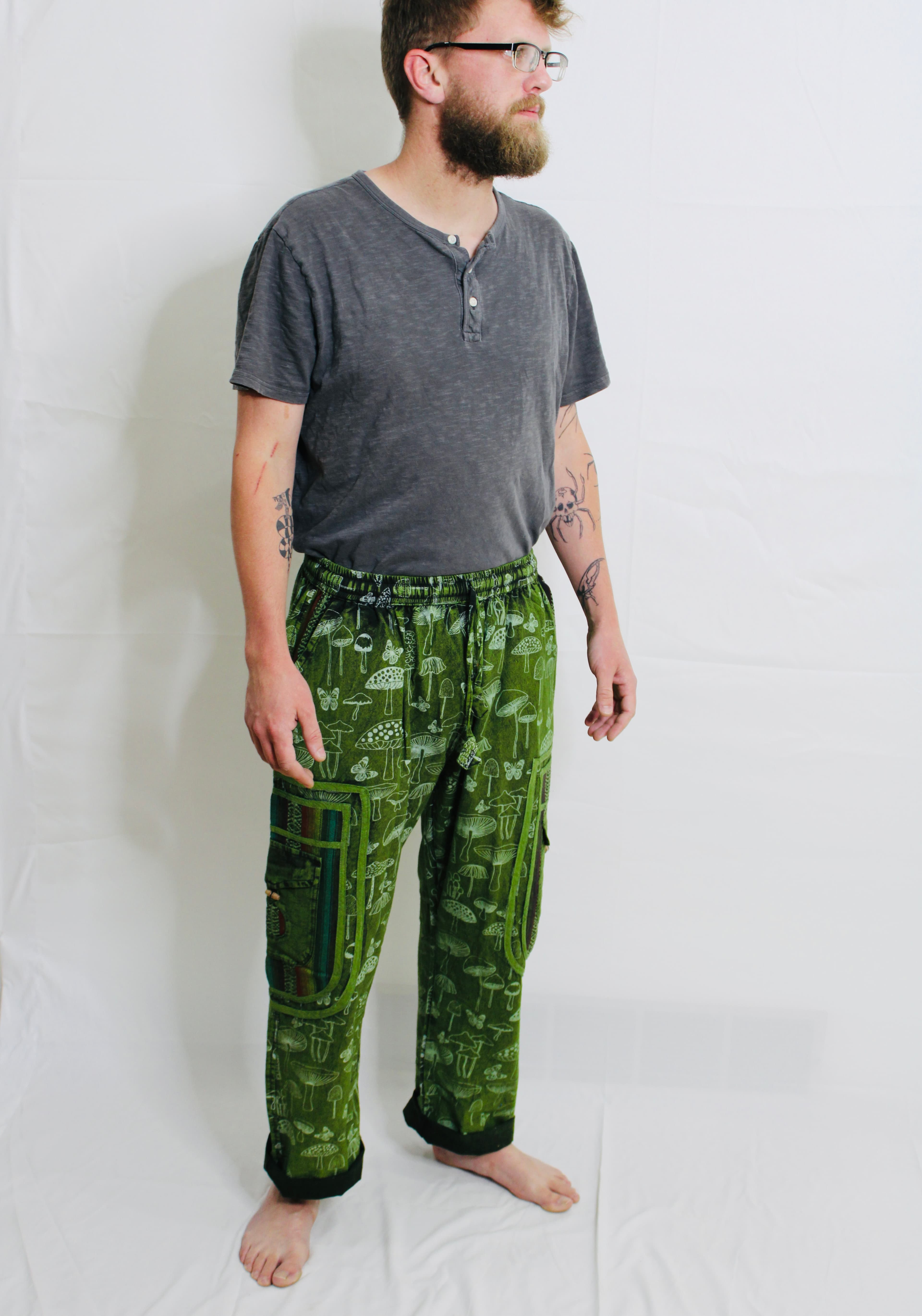 Mushroom print pants